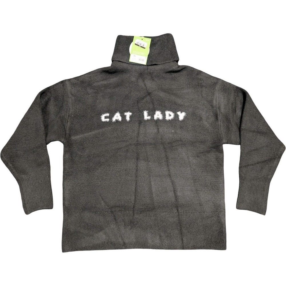 ⭐C9 The Cuddle Collab X Target Womens CAT LADY Turtleneck Sweater Black Size XS